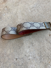 Load image into Gallery viewer, Key Fobs - Leather and Repurposed Authentic GG Vintage Brown Canvas