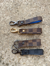 Load image into Gallery viewer, Key Chains - Leather and Repurposed Authentic LV Damier Canvas
