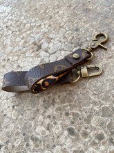 Load image into Gallery viewer, Key Chains - Leather and Authentic Repurposed LV Canvas