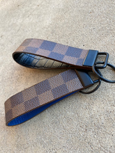 Load image into Gallery viewer, Key Fobs - Leather and Repurposed Authentic LV Damier Ebene