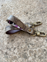 Load image into Gallery viewer, Key Chains - Leather and Repurposed Authentic Vintage Gucci Canvas