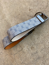 Load image into Gallery viewer, Key Fobs - Leather and Repurposed Authentic Vintage Blue/Navy Gucci