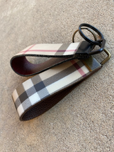 Load image into Gallery viewer, Key Fobs - Leather and Repurposed Authentic Burberry